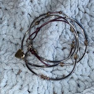 Lizzy James Girlfriend silver bracelet necklace